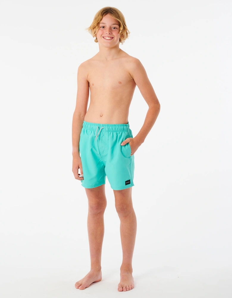 Rip Curl Kids Offset Volley Swim Shorts