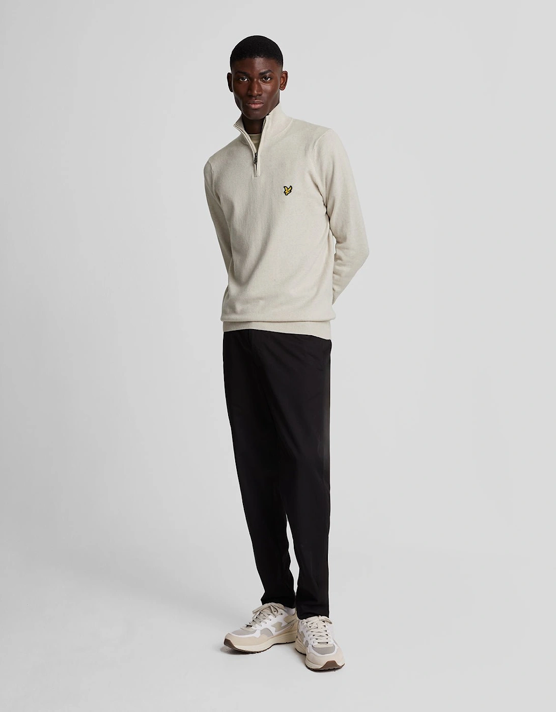 Cotton Merino 1/4 Zip Jumper