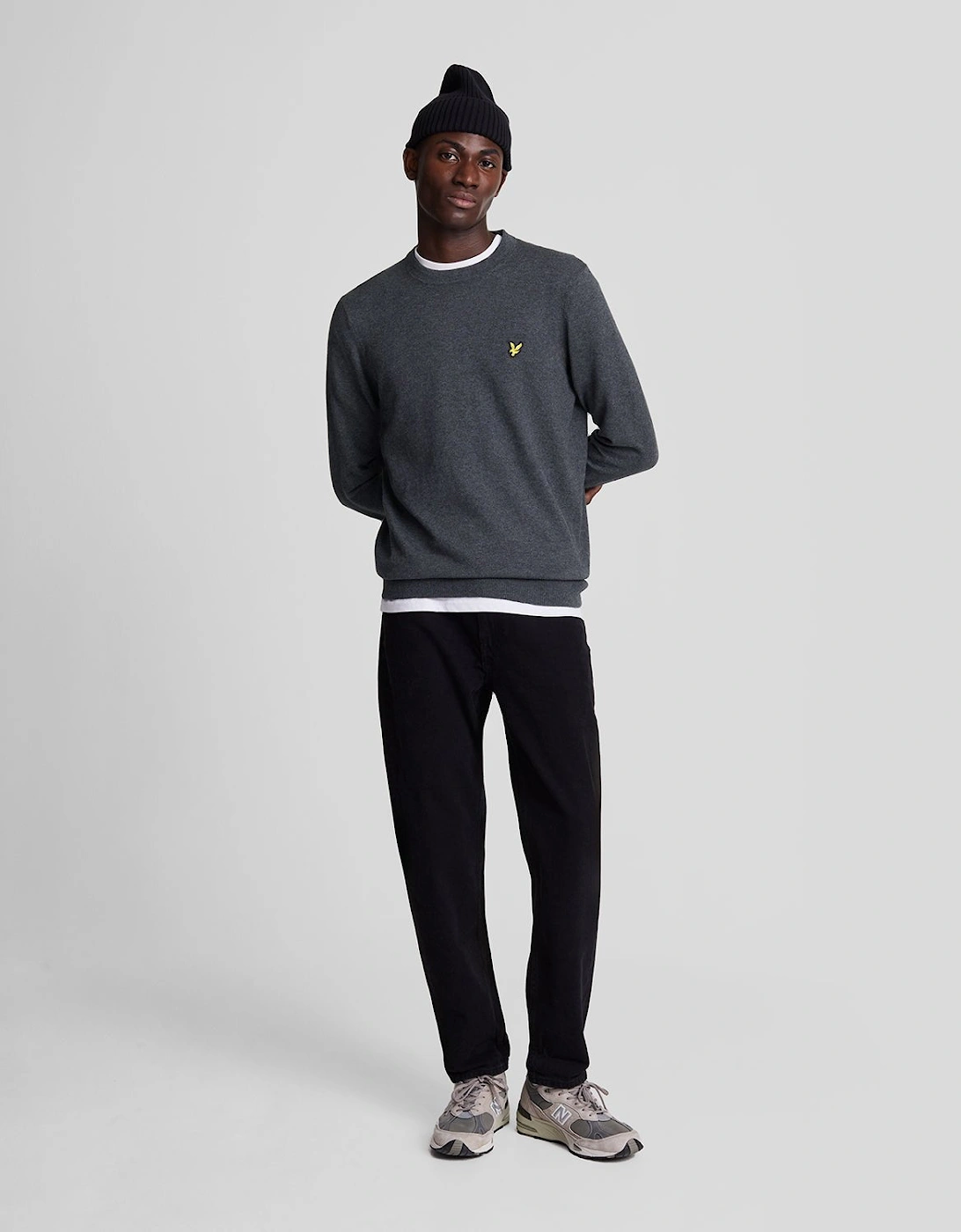 Cotton Merino Crew Neck Jumper