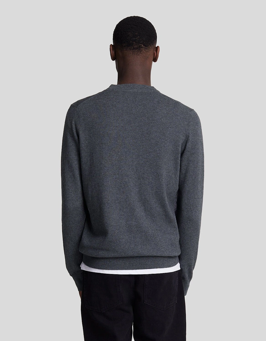 Cotton Merino Crew Neck Jumper