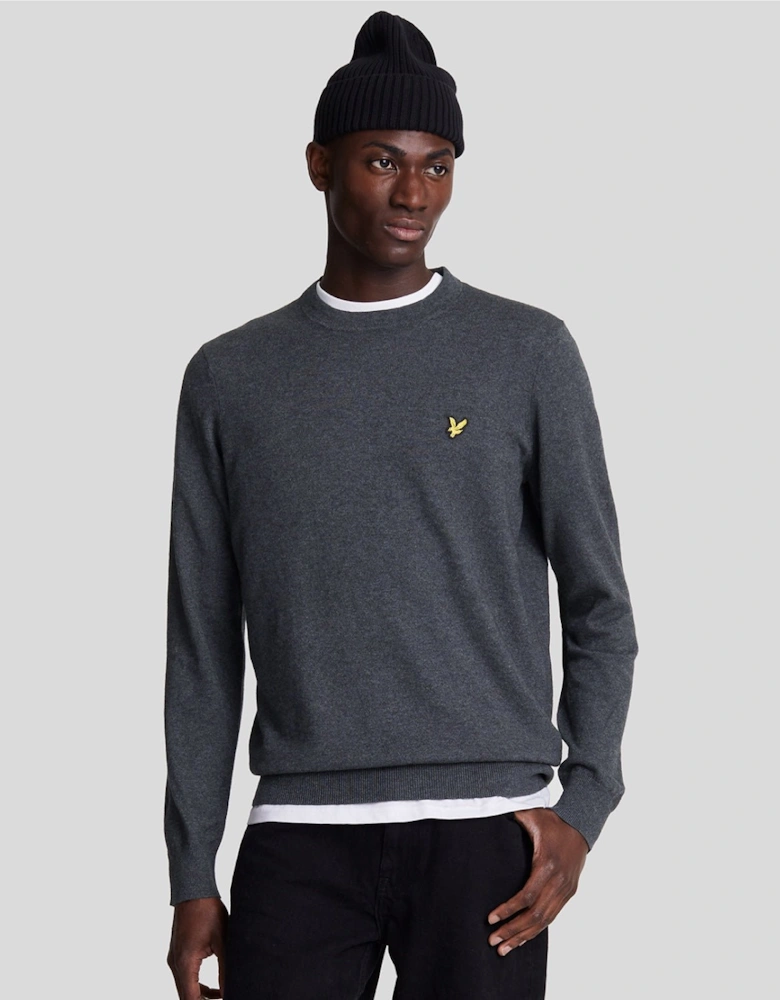 Cotton Merino Crew Neck Jumper