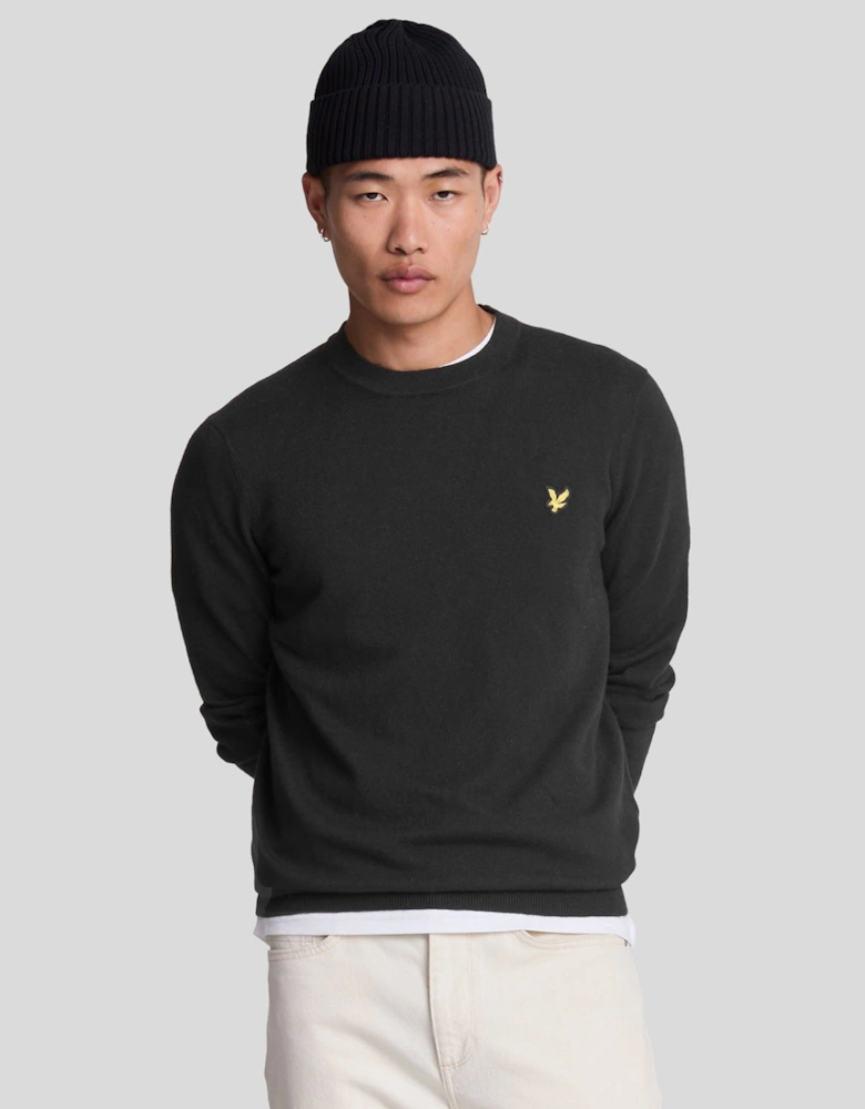 Cotton Merino Crew Neck Jumper