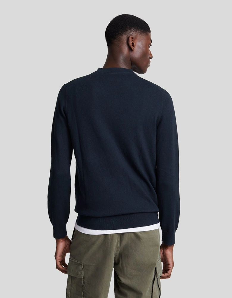 Cotton Merino V Neck Jumper