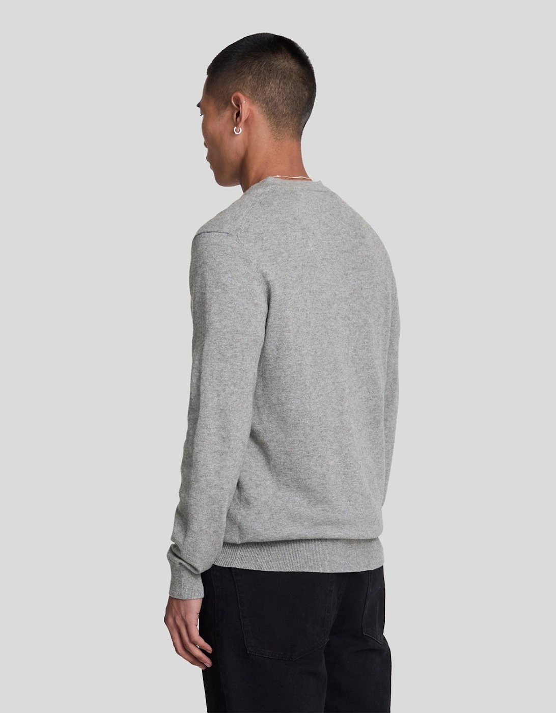 Cotton Merino V Neck Jumper