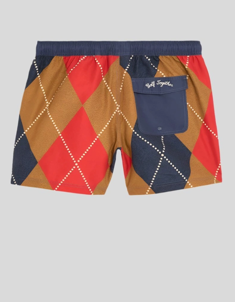 Friends of Feathers Golf Argyle Sweat Shorts