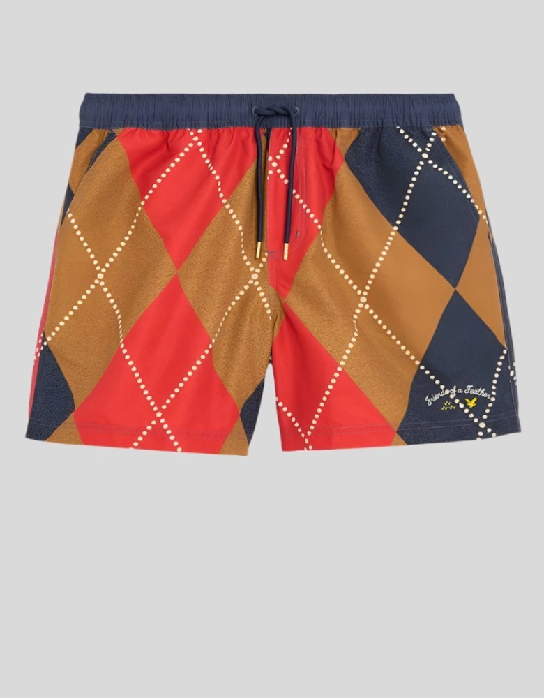 Friends of Feathers Golf Argyle Sweat Shorts