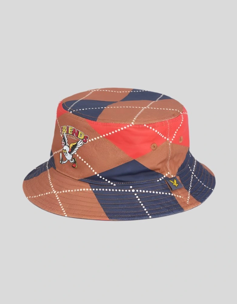 Golf Reversible Argyle Bucket Hat