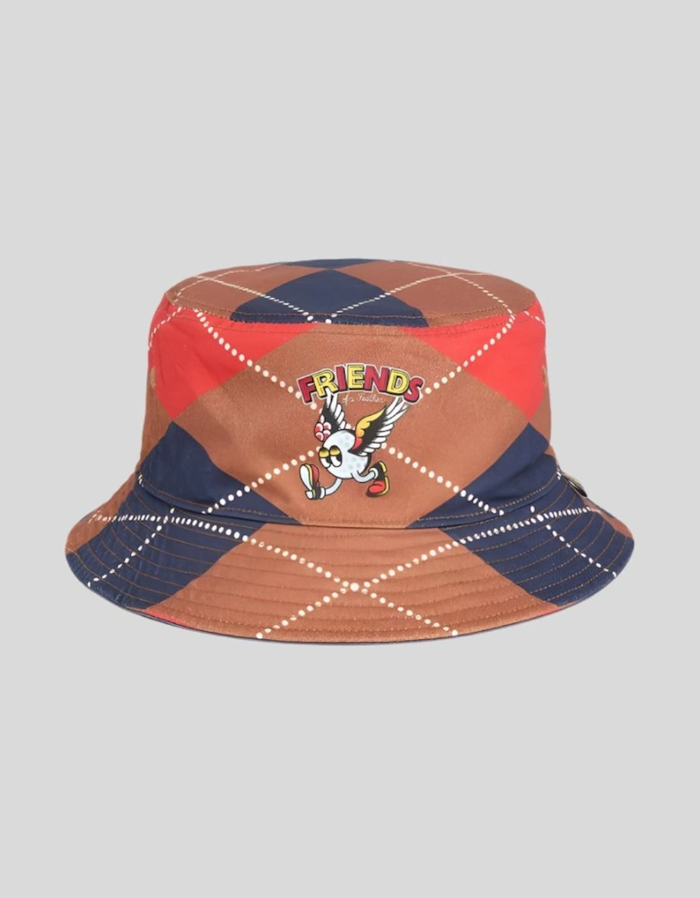 Golf Reversible Argyle Bucket Hat