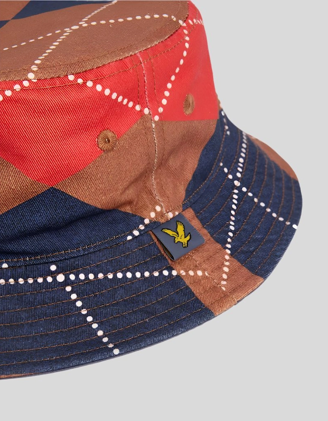 Golf Reversible Argyle Bucket Hat