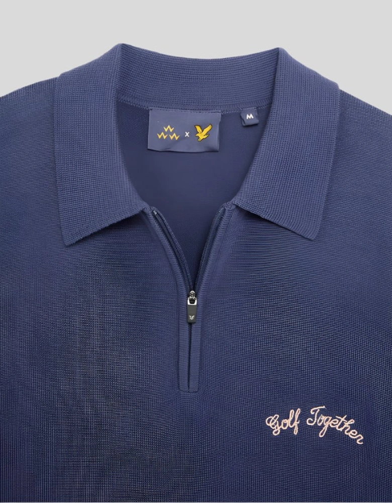 Friends of a Feather Golf Zipped Polo Shirt