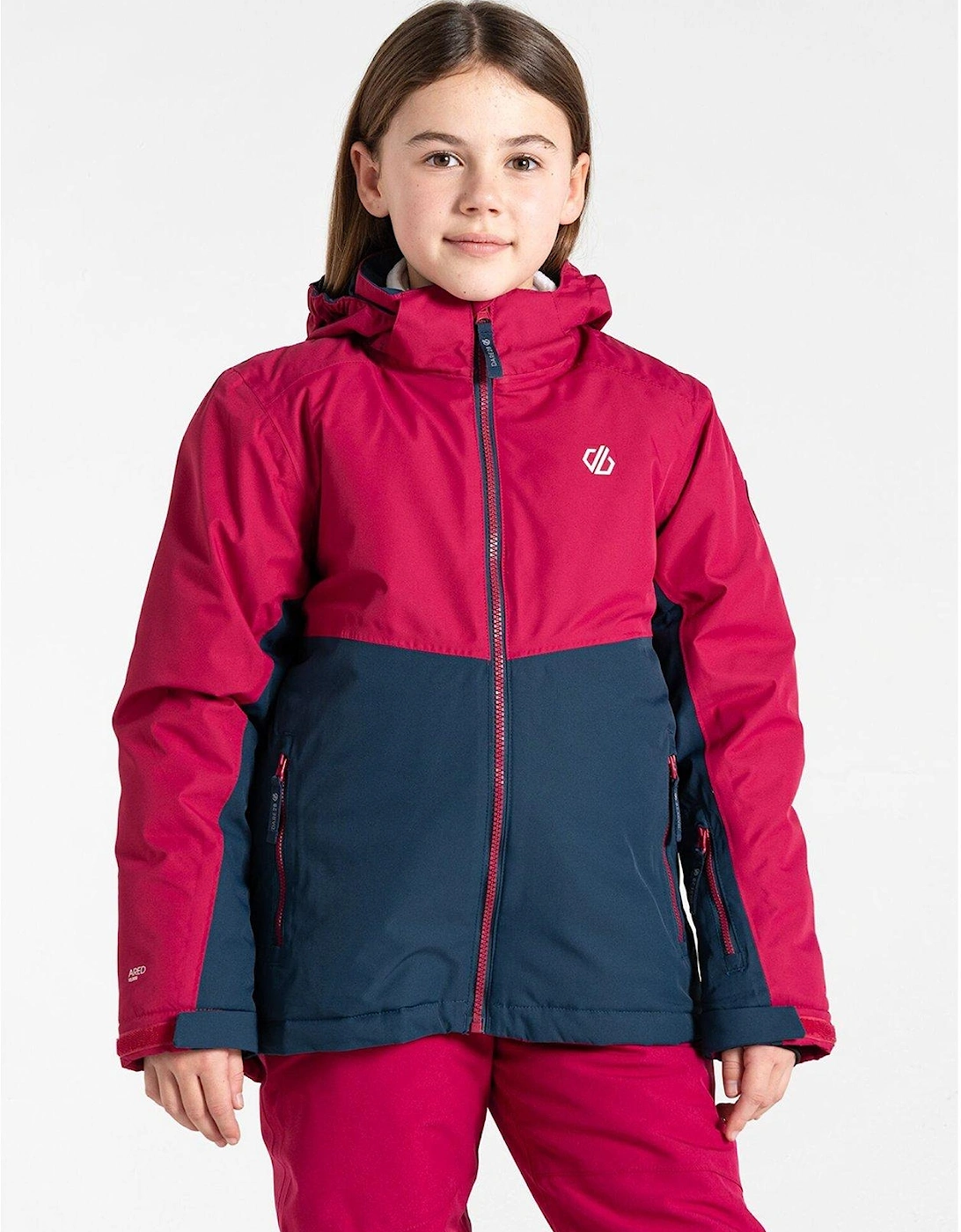 Kids' Impose IV Ski Jacket - Berry Pink/Moonlight Denim, 2 of 1