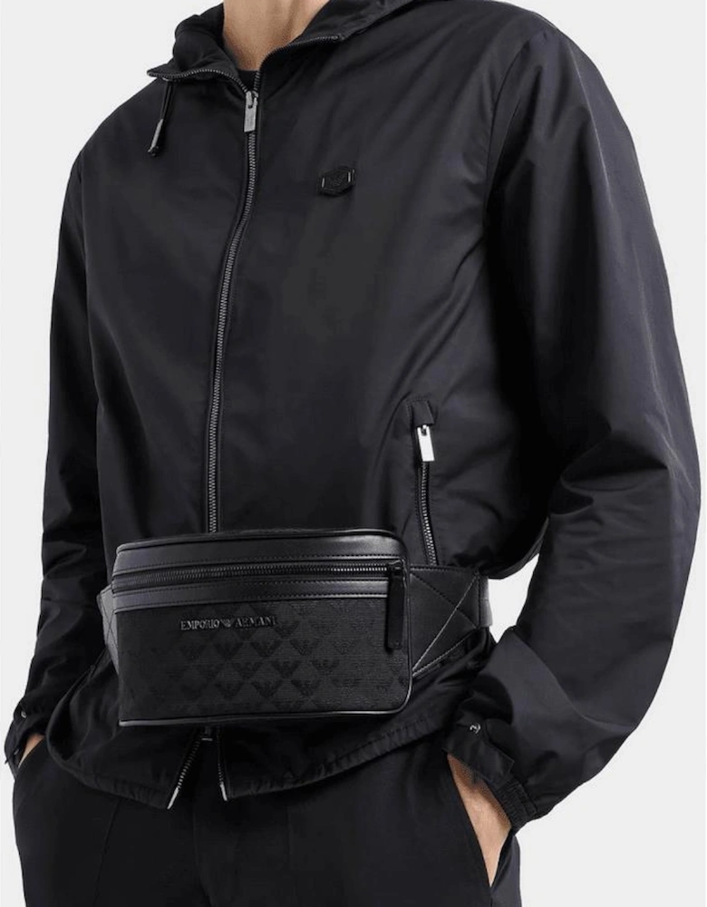 Monogram Logo Black Side Bag