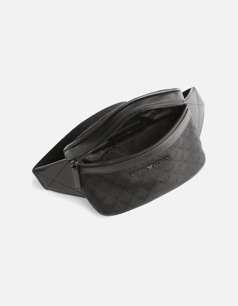 Monogram Logo Black Side Bag