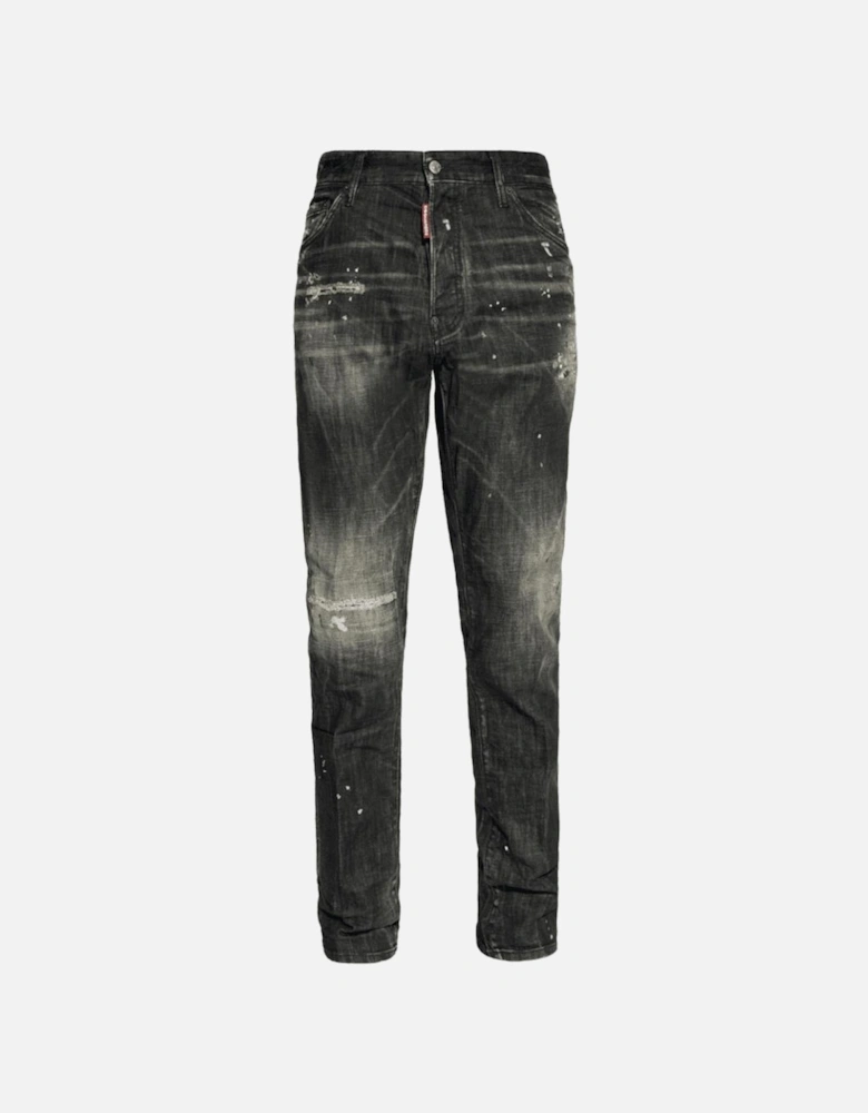 Cotton Black Faded Cool Guy Jeans