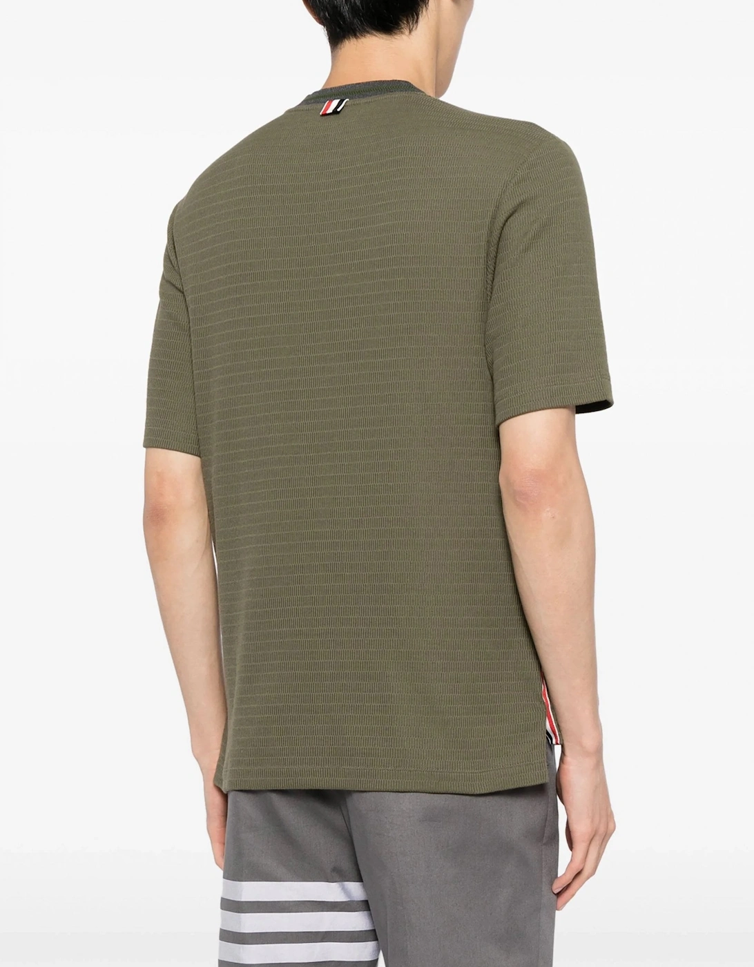 Racking Stitch Pocket T-shirt Green