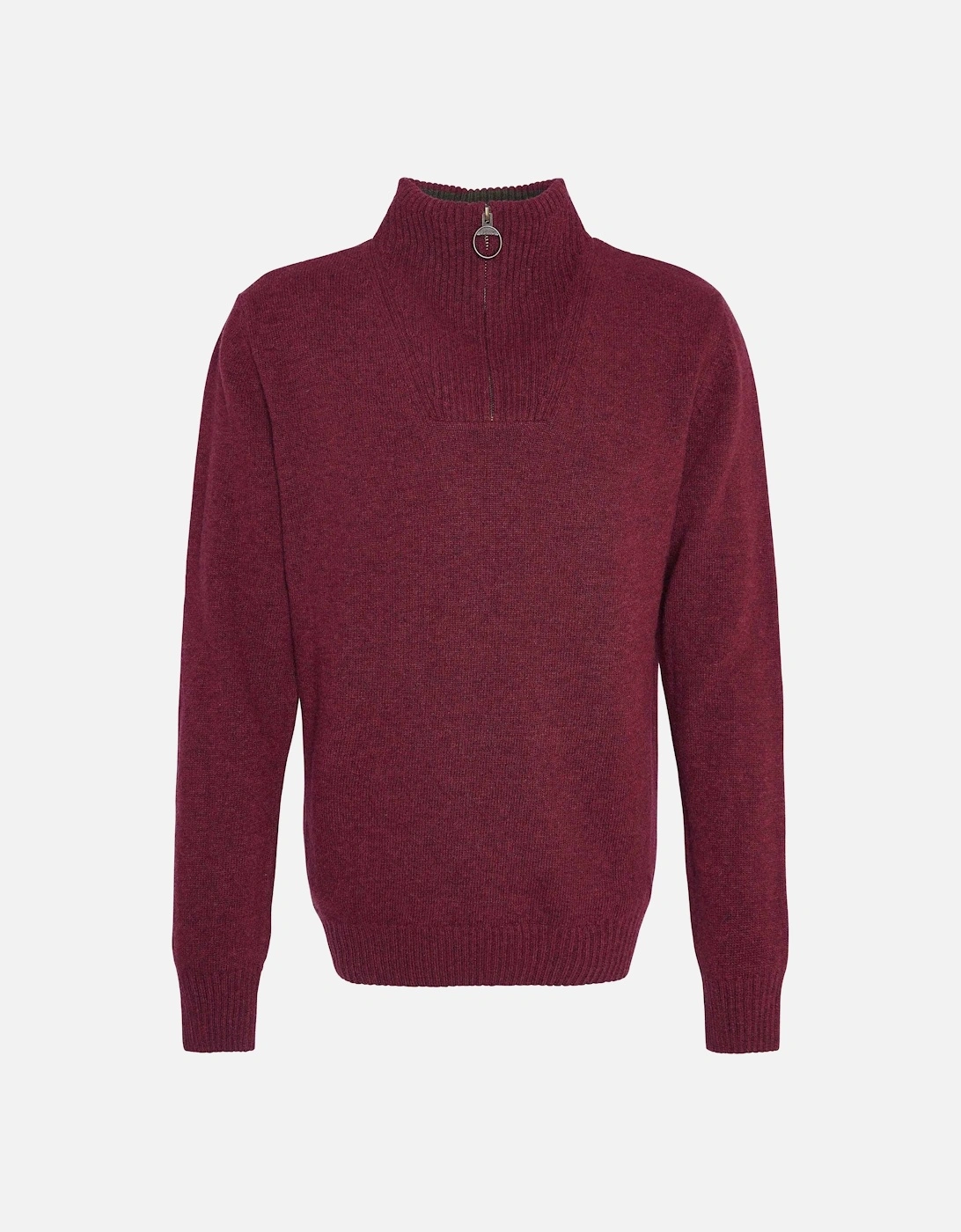 Nelson Essential Essential Half Zip Knitwear Port, 5 of 4