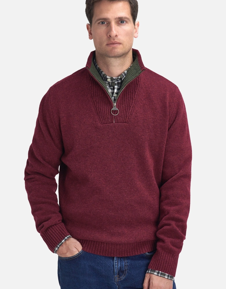 Nelson Essential Essential Half Zip Knitwear Port