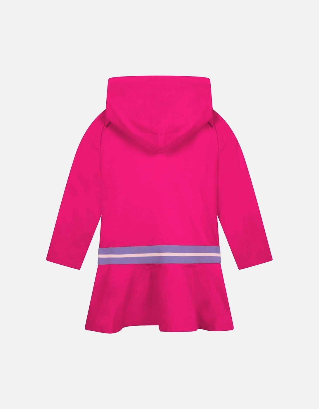 Fuchsia Logo Jersey Hoodie Dress