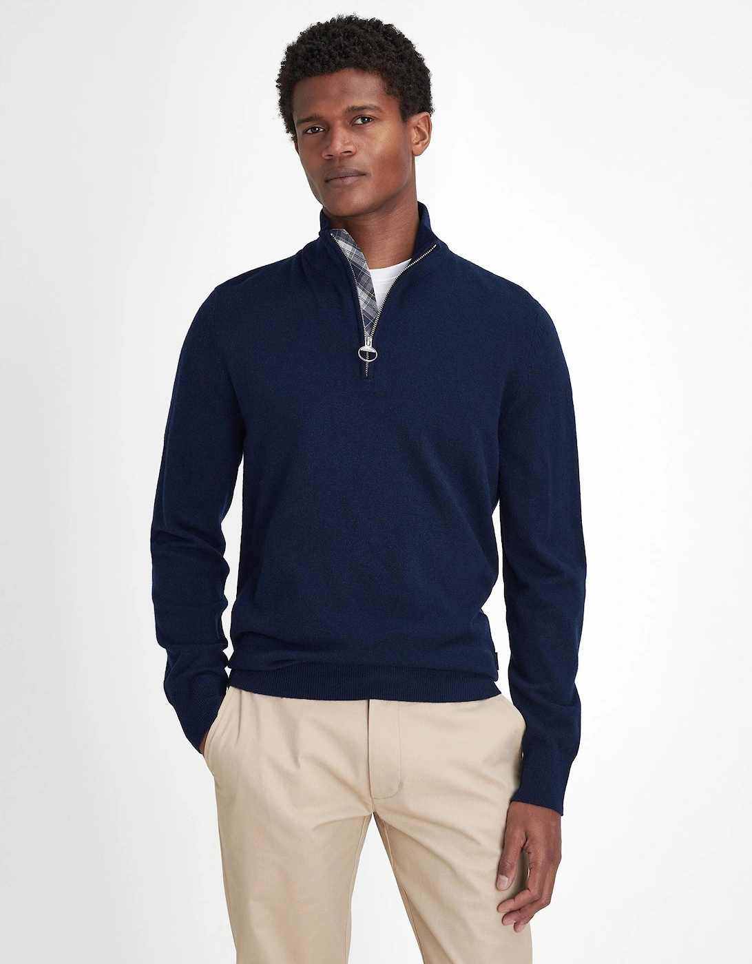 Marlow Mens Half Zip Knitted Sweater, 10 of 9