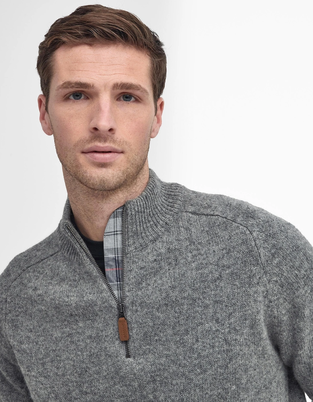 Talder Mens Half Zip Knitted Jumper