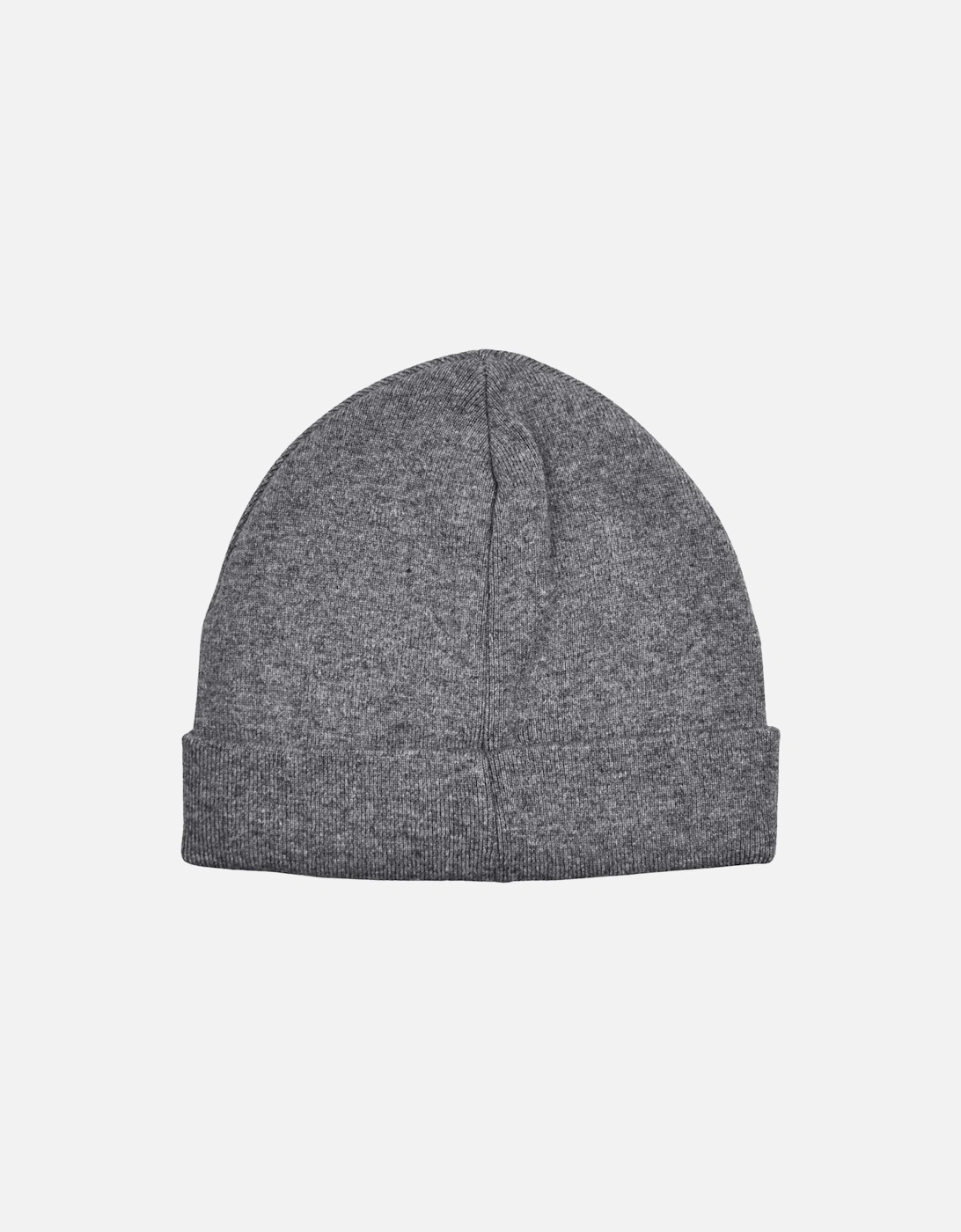 Patch Logo Grey Beanie Hat