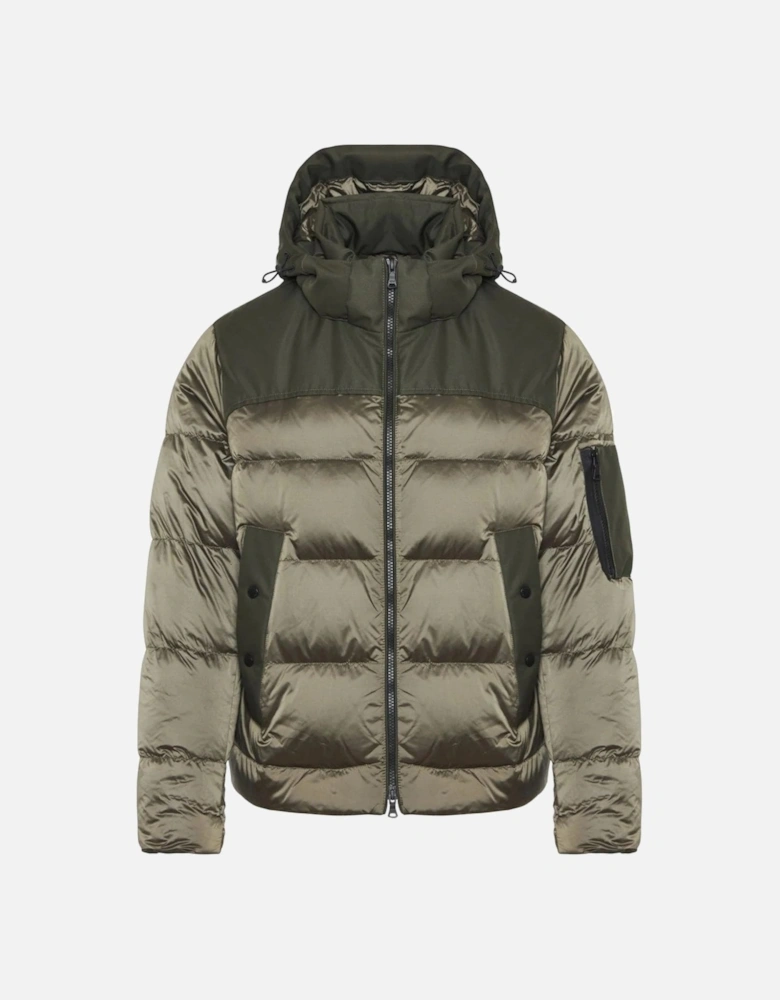 Iridescent Re-Goose Down Jacket Khaki