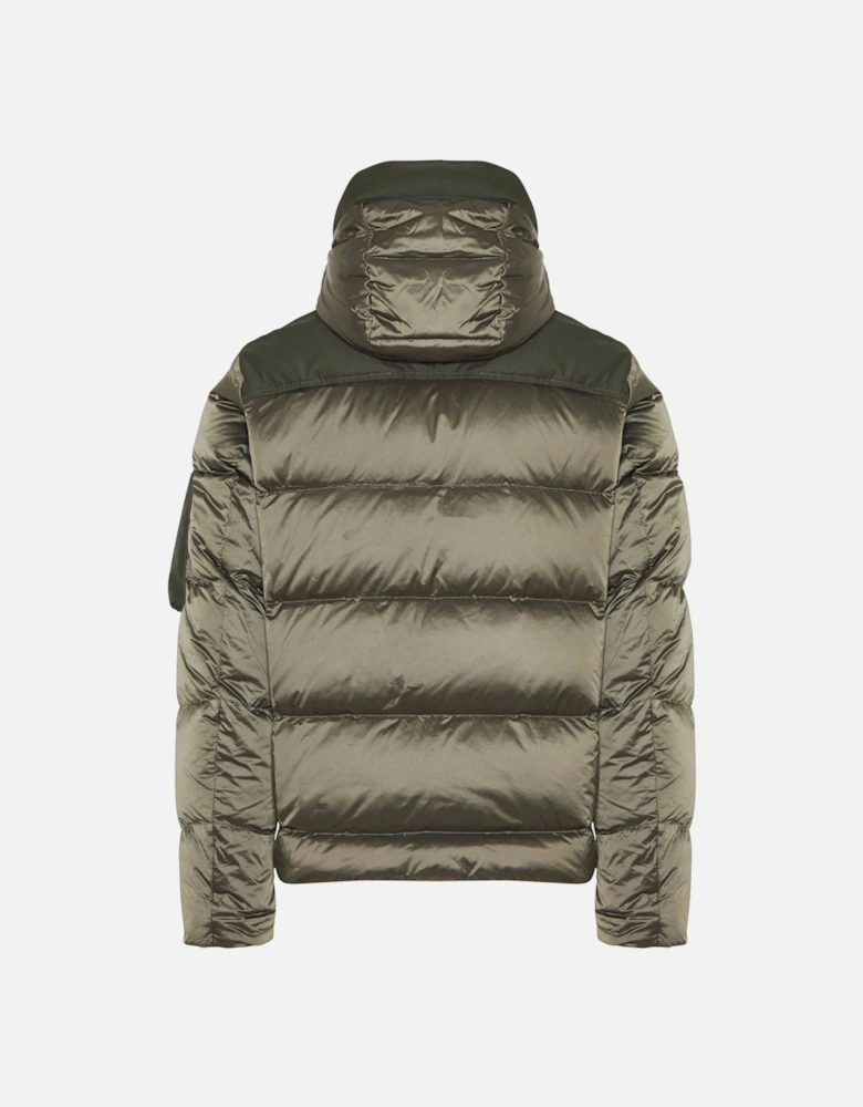 Iridescent Re-Goose Down Jacket Khaki