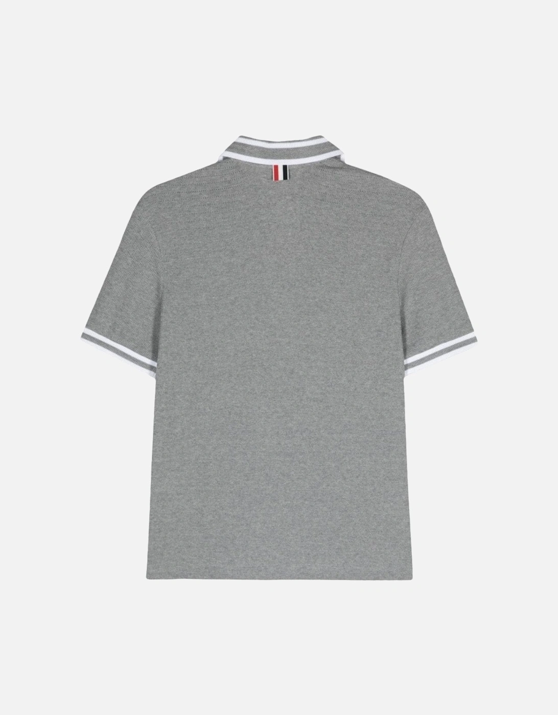 Short Sleeve Rib Cuff Polo Grey