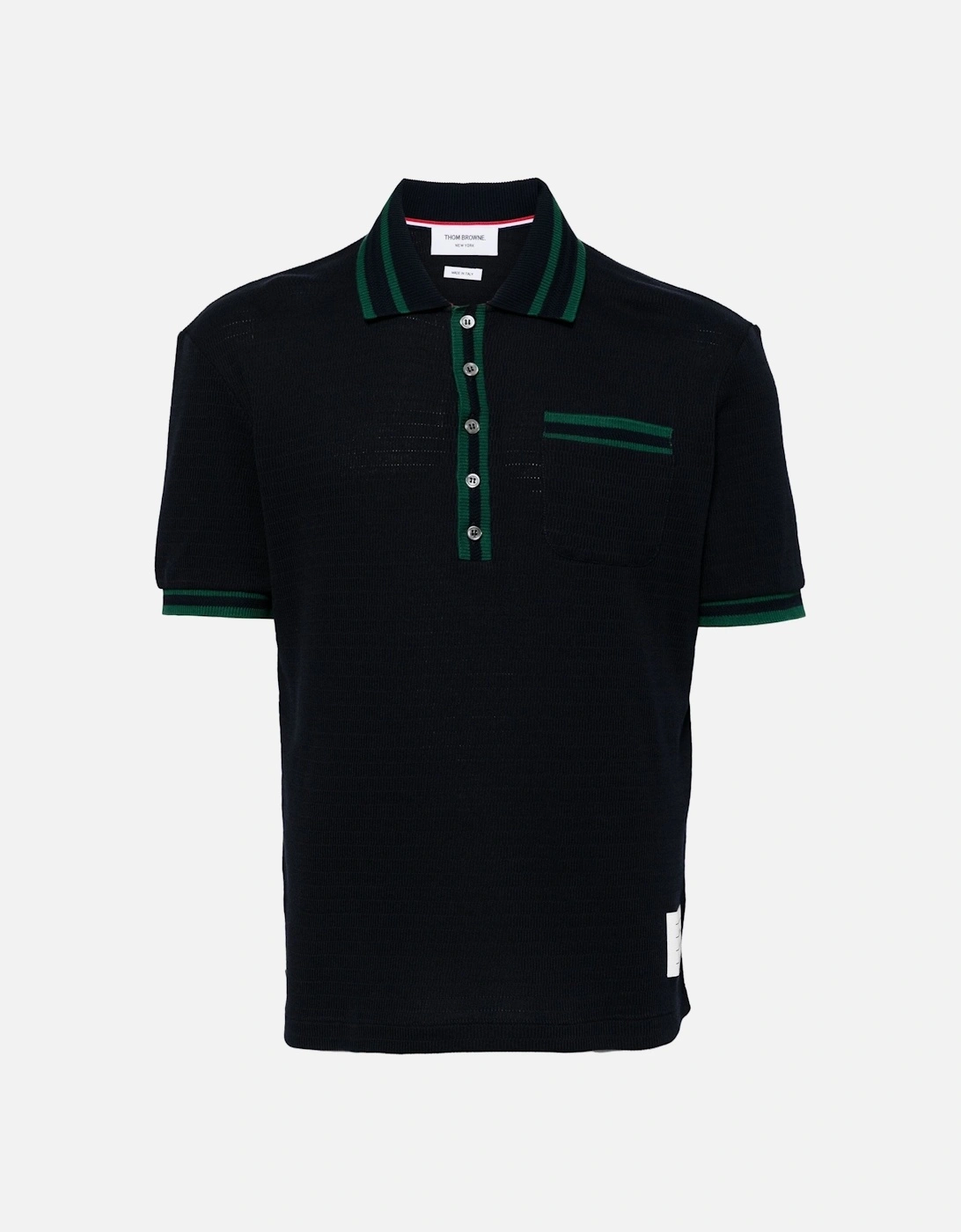 Short Sleeve Rib Cuff Polo Navy, 6 of 5