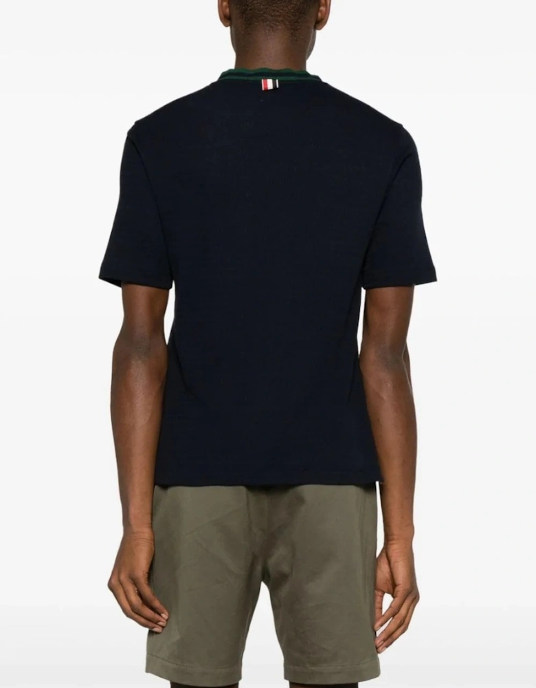 Racking Stitch Pocket T-shirt Navy