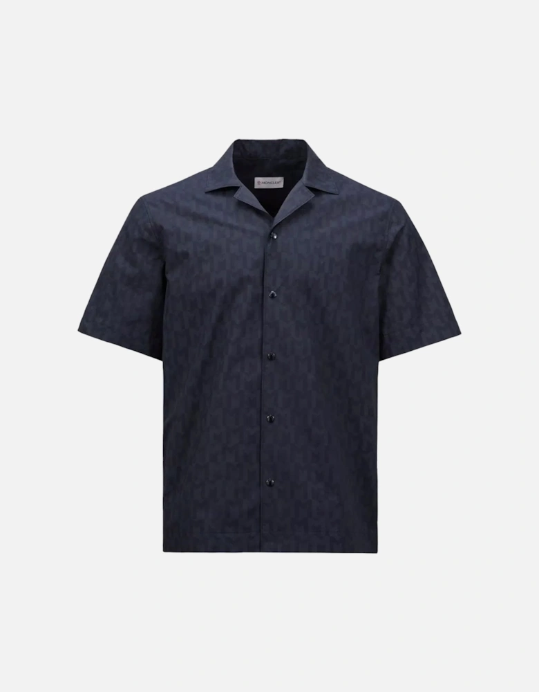 Cotton Bowling Shirt Navy