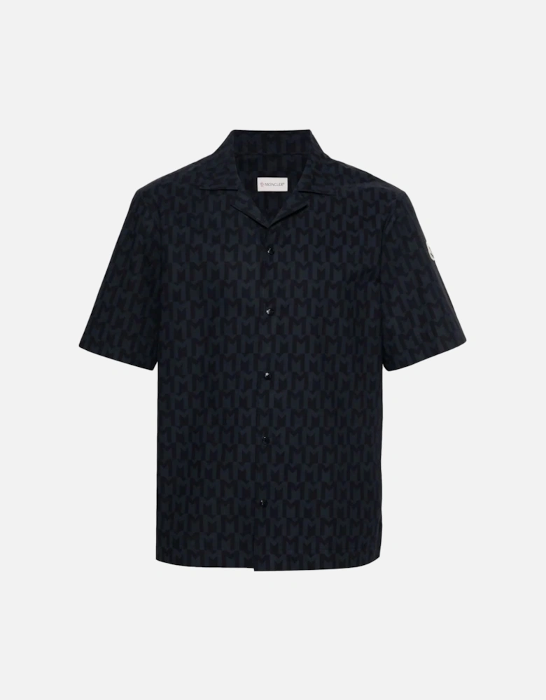 Cotton Bowling Shirt Navy