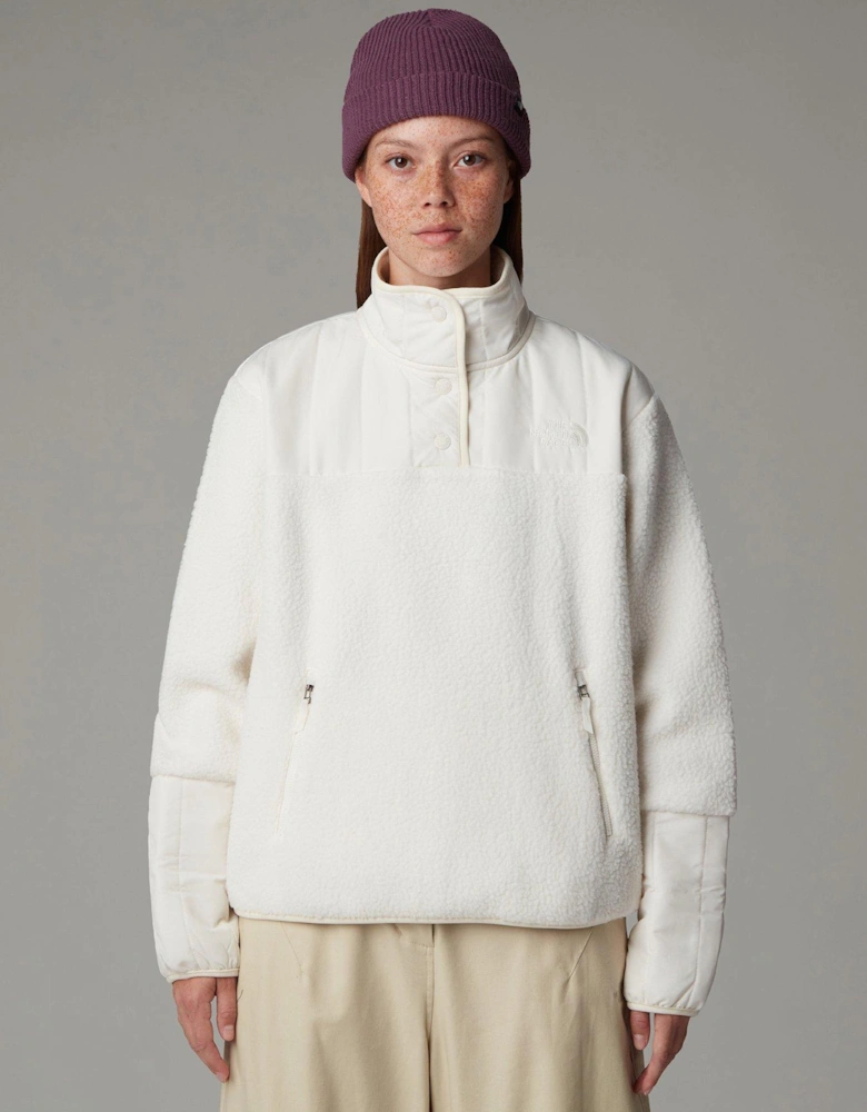 Womens Cragmont Fleece 1/4 Snap - White