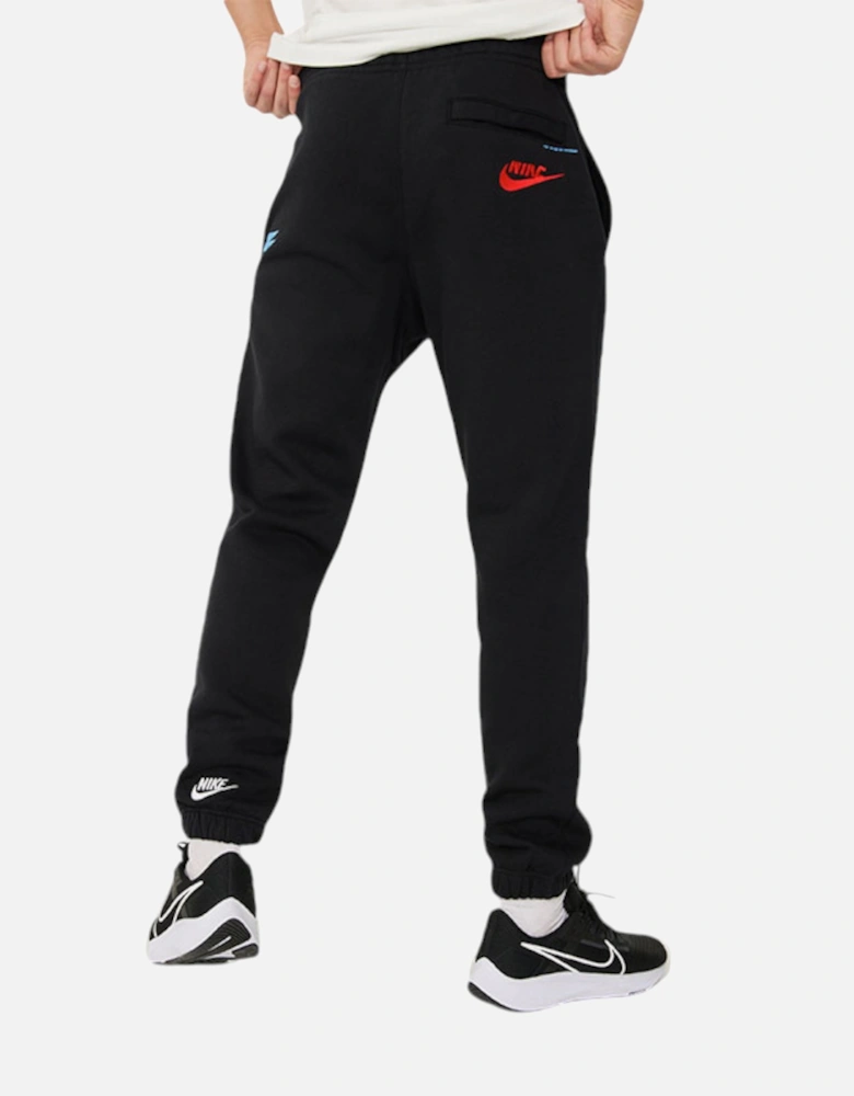 DM6872 Mens Fleece Joggers BB Club Logo Sport Essentials Tracksuit Bottoms