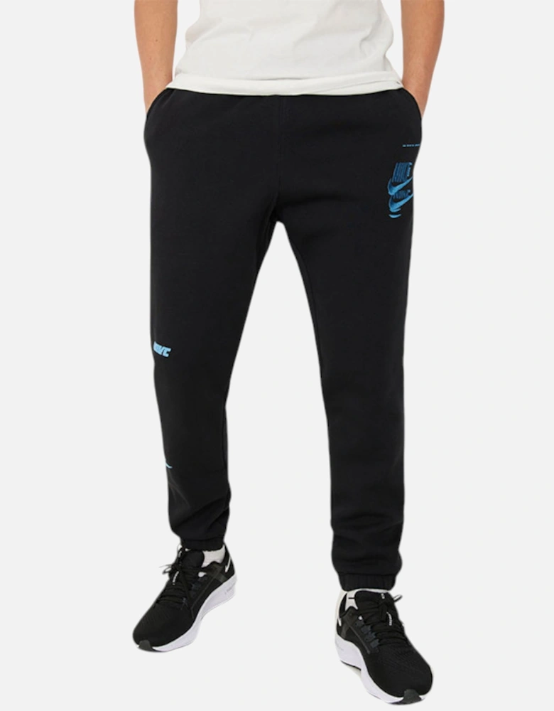 DM6872 Mens Fleece Joggers BB Club Logo Sport Essentials Tracksuit Bottoms