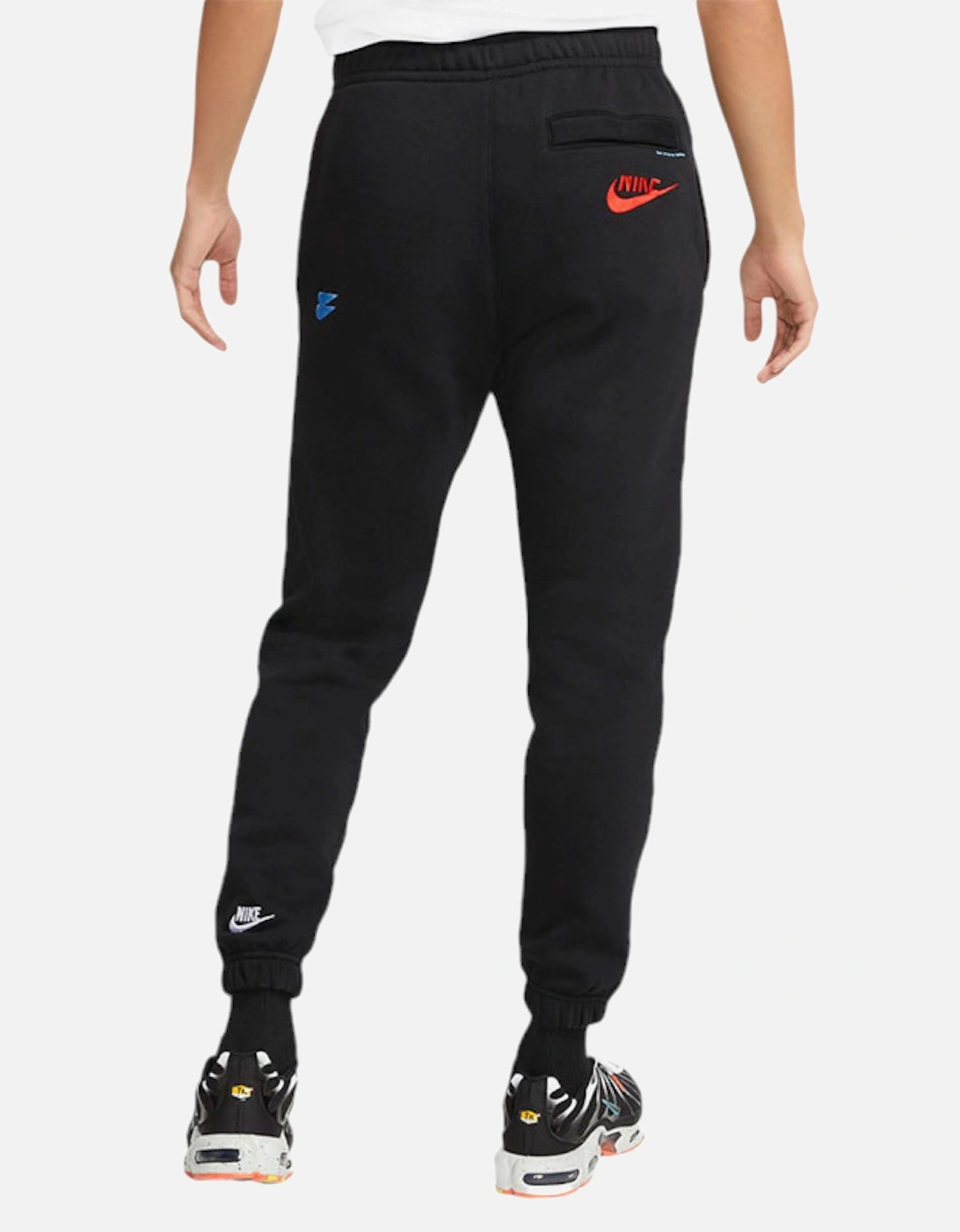 DM6872 Mens Fleece Joggers BB Club Logo Sport Essentials Tracksuit Bottoms