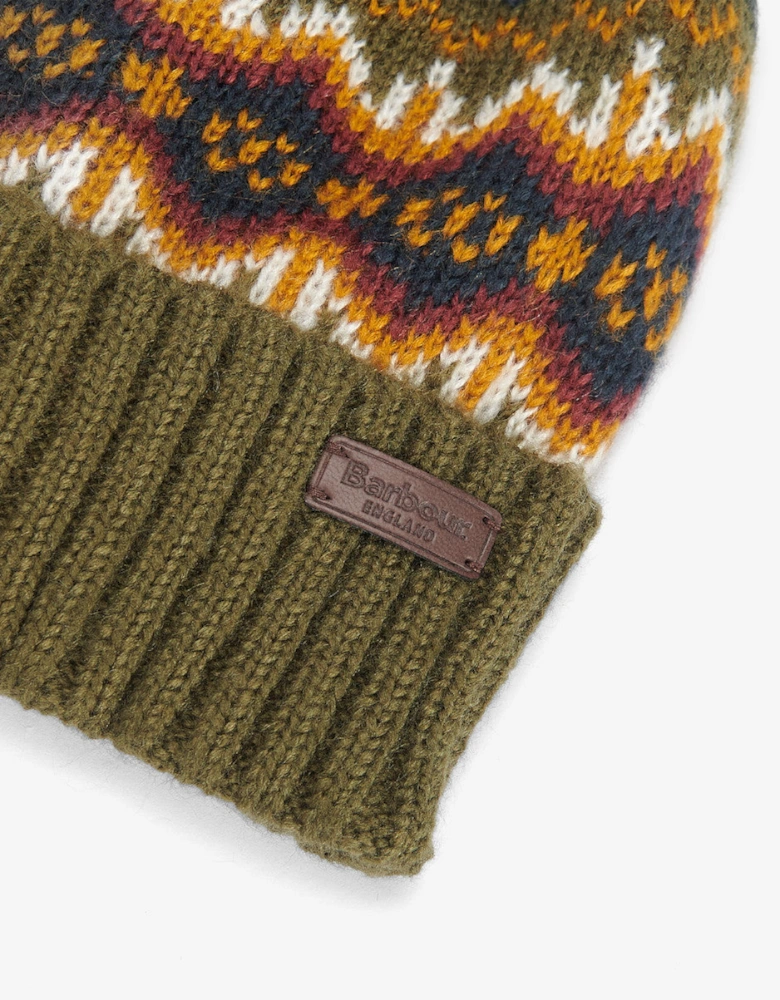 Fairisle Beanie OL11 Olive