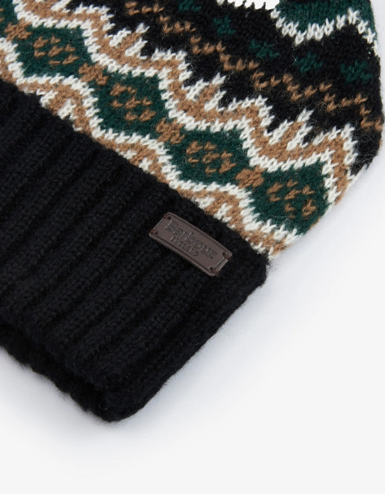 Fairisle Beanie TN23 Green Loch