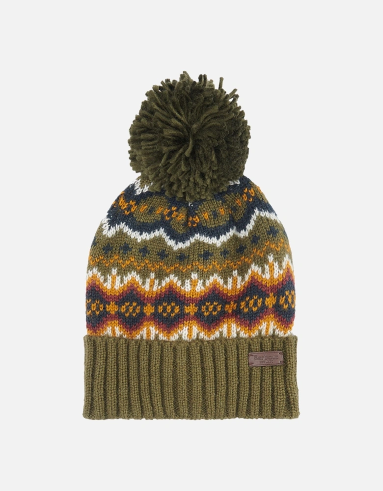 Fairisle Beanie OL11 Olive