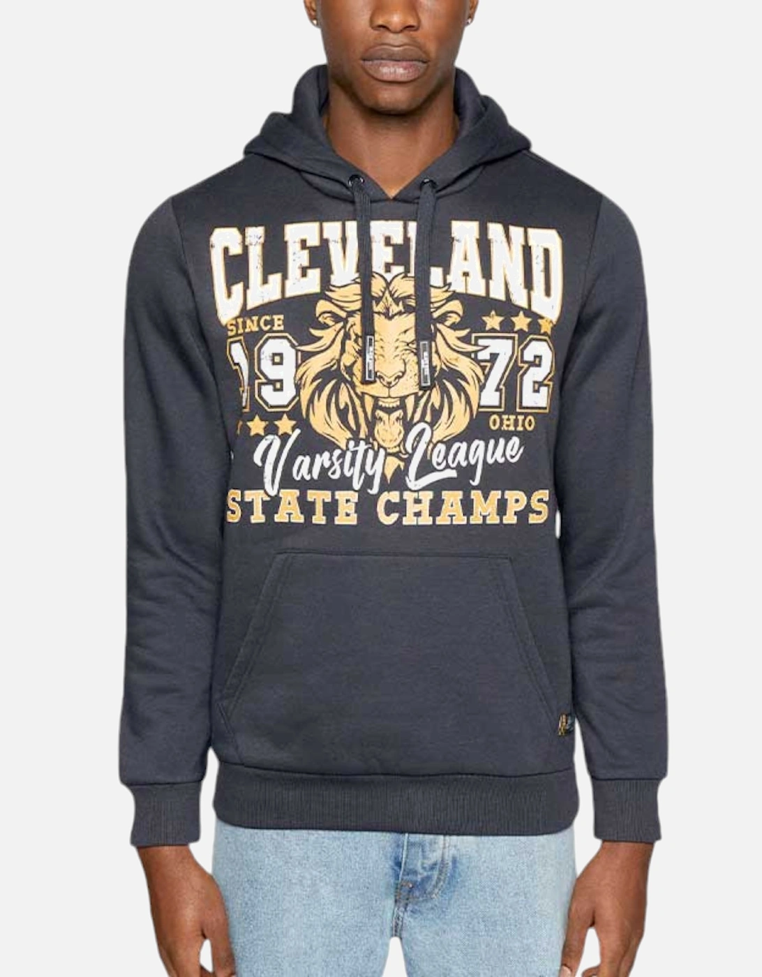 Mens Hoodie Fleece Hooded Pullover Sweatshirt Printed Hoody Jumper, 7 of 6