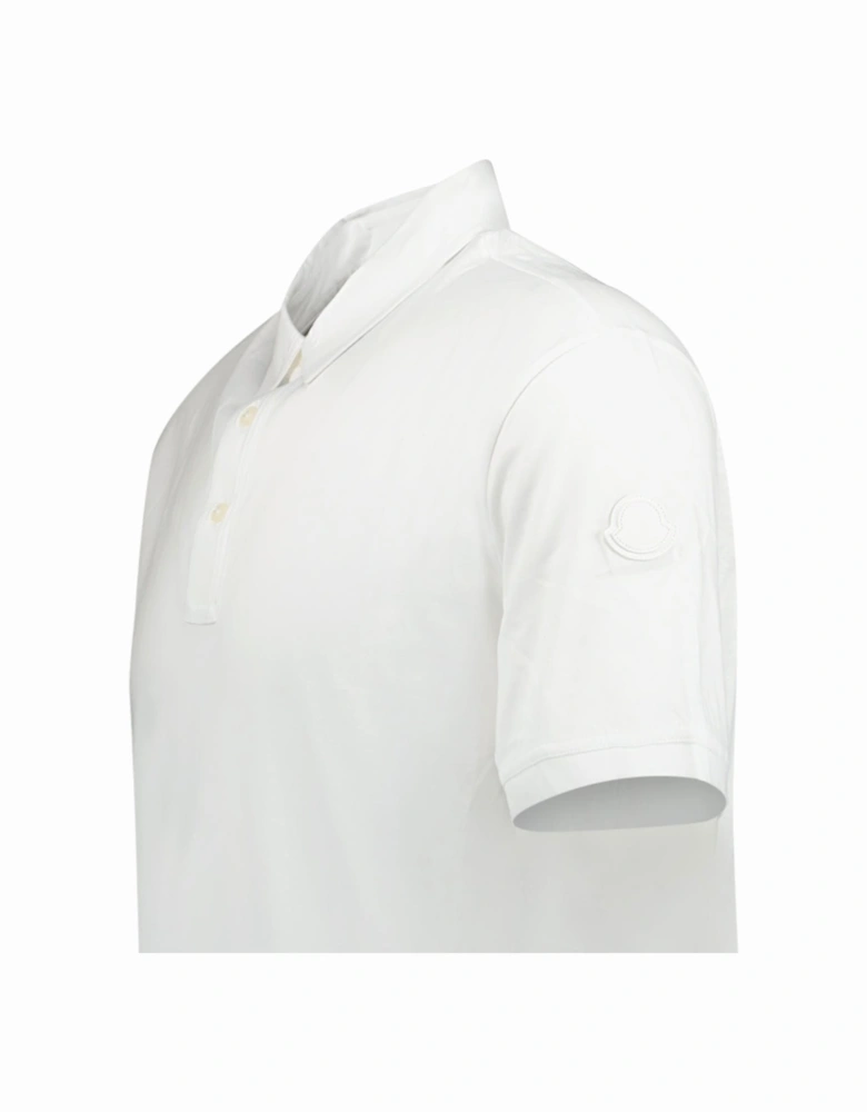 3-Button Polo-Shirt White