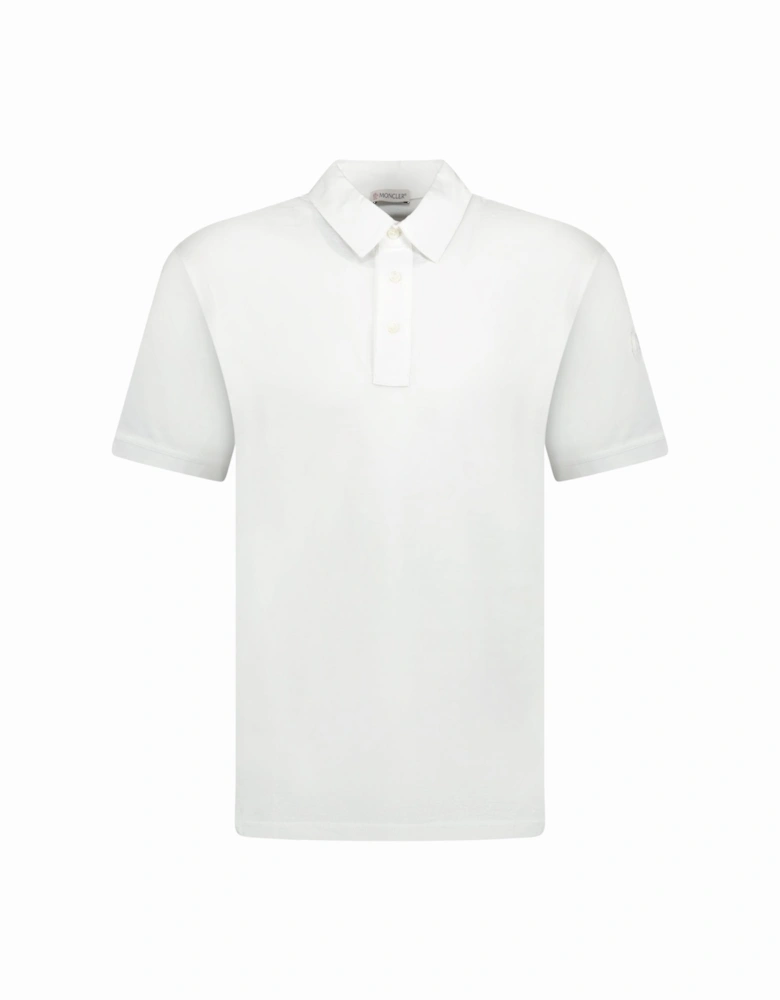 3-Button Polo-Shirt White