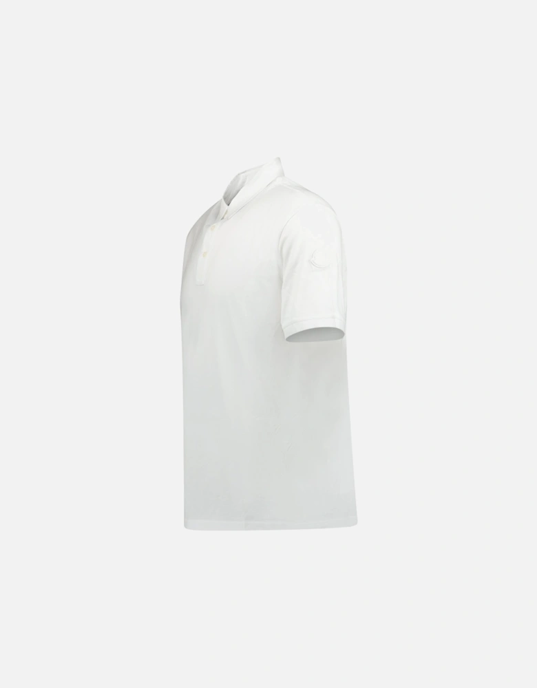 3-Button Polo-Shirt White