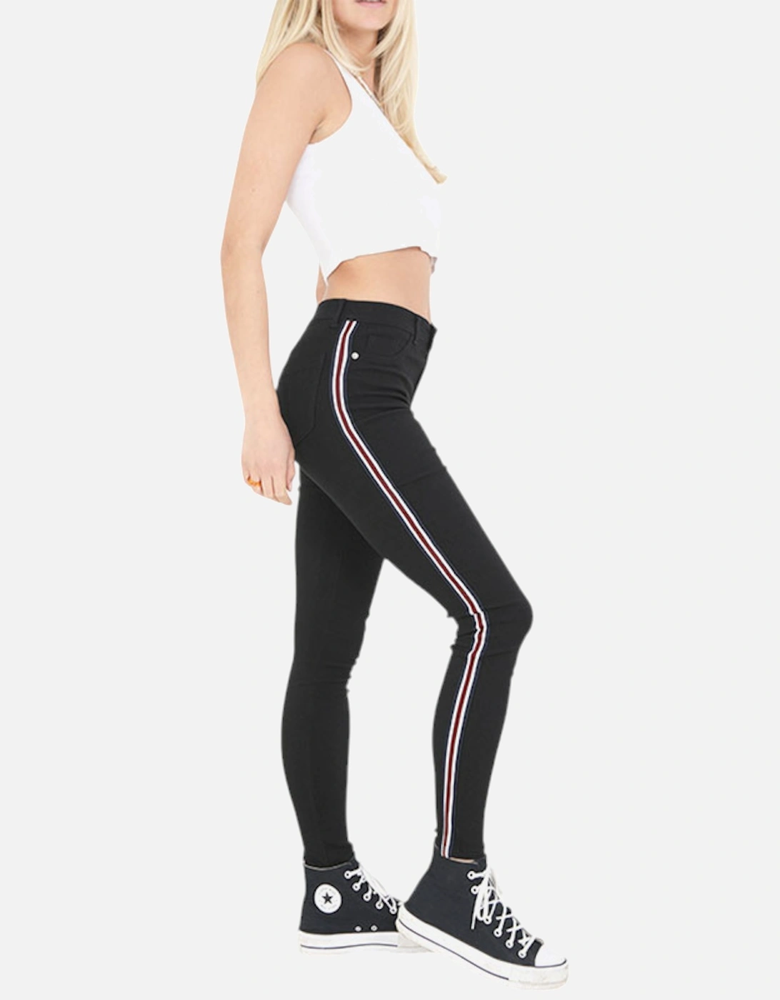 Women's BRAVE SOUL Womens Denim Jeggings Stretchy Push Up Jeans Ladies Skinny Leggings - Black - Size: 14