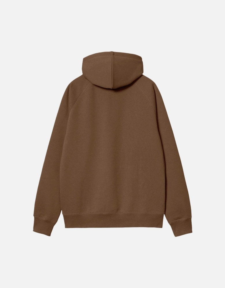 Hooded Chase Sweatshirt - Chocolate/Gold