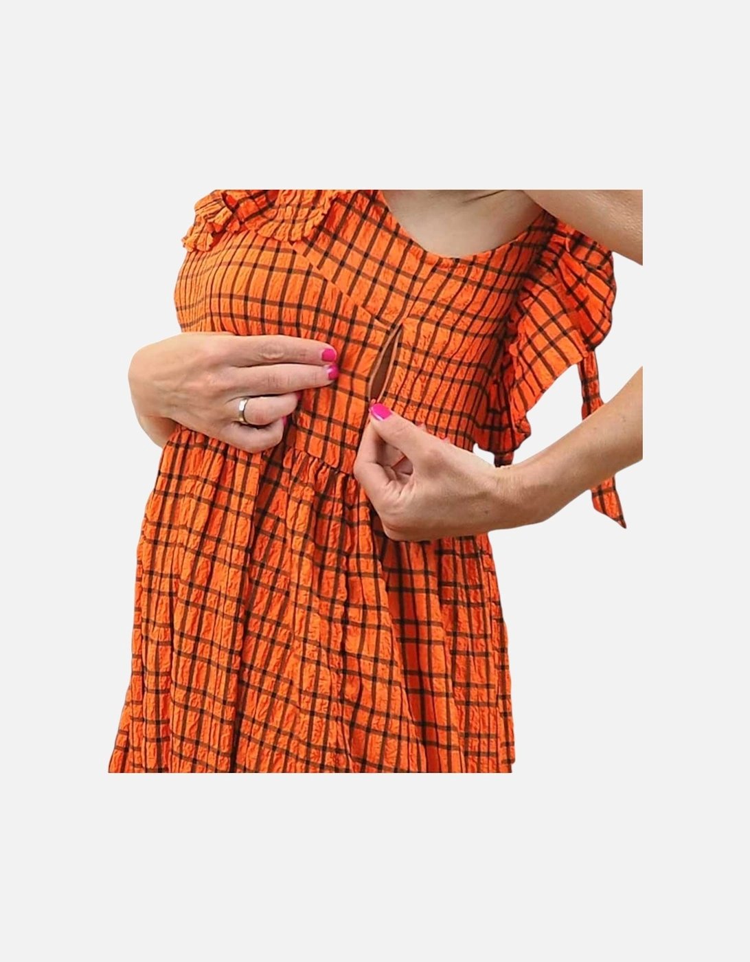 BRAVE SOUL CARLA Women Long Dress Checked Summer Holiday Ladies Beach Maxi Dress