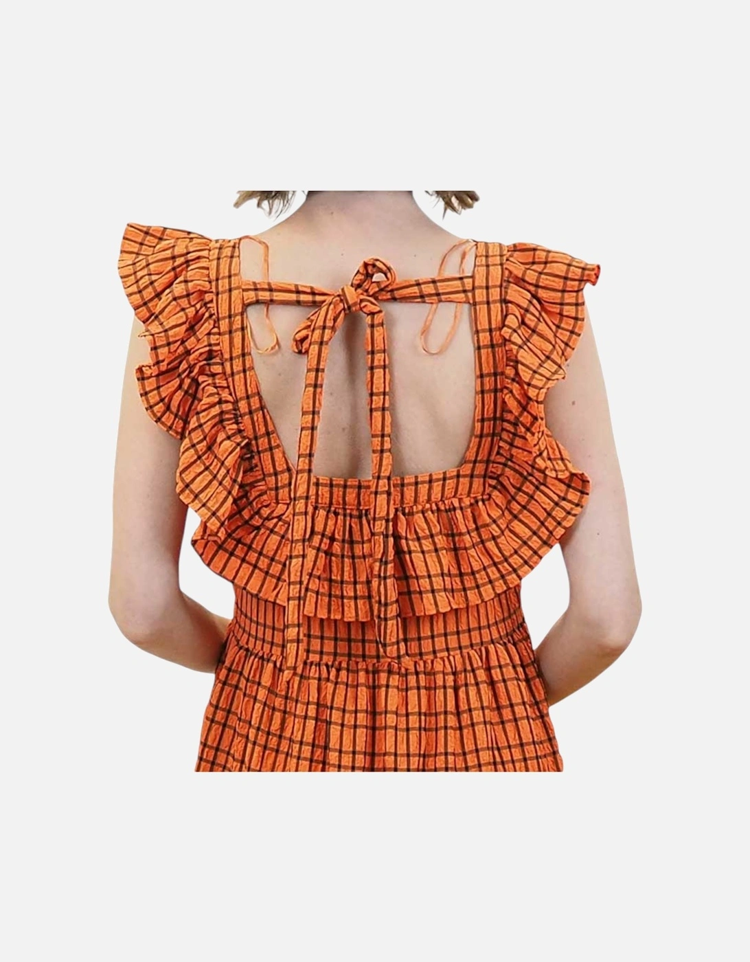 BRAVE SOUL CARLA Women Long Dress Checked Summer Holiday Ladies Beach Maxi Dress