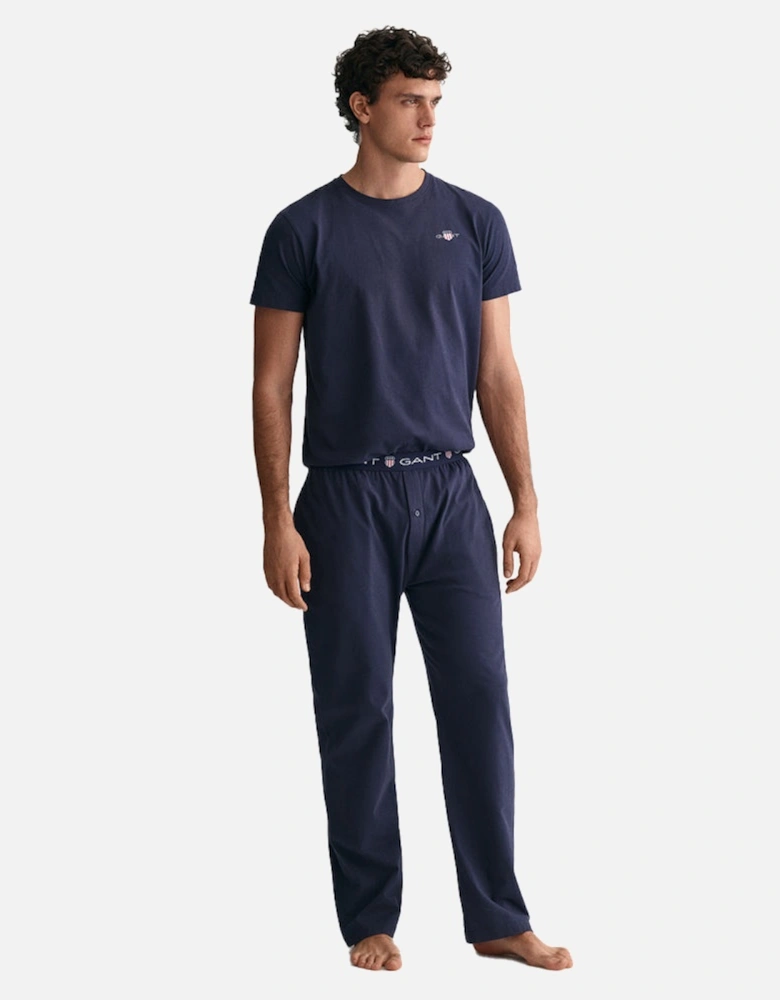 Shield Pyjama Bottoms, Navy