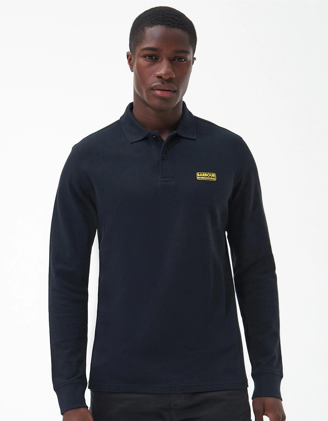 Essential Mens Long Sleeve Polo, 8 of 7