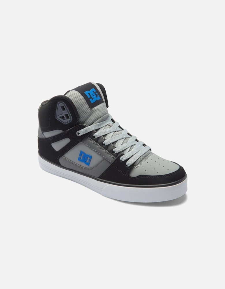 Mens Pure High Leather High Top Trainers